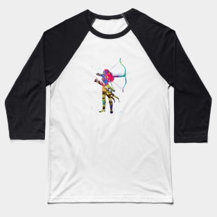 Woman Archer Baseball T-Shirt